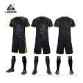 Black Football Practice Jersey Youth Soccer Uniforms Sets